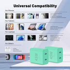 Super Fast Samsung Charger Type C,45W Dual Port USB C Fast Charger Block [2-Pack] & Extra Long 60W 3/6/6/10FT USB C Cable - PD Quick Charging 3.0 for Samsung Galaxy S25 Ultra/S24+/S23 iPhone 16