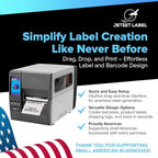 Zebra ZT231 (Zebra ZT230 Replacement) | Thermal Transfer & Direct Thermal 203 DPI | ZT23142-T01000FZ | USB, Serial, Ethernet, Bluetooth Connectivity, Tear Bar