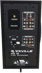 Rockville HTS45 800w 5.1 Channel Home Theater Audio System, Bluetooth Connectivity, USB/SD Playback, Wall-Mountable Speakers, for Home Entertainment