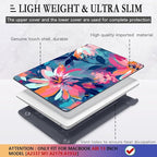CISSOOK Compatible with MacBook Air 13 inch Case 2021, 2020-2018 Release M1 Chip A2337 A2179 A1932 Retina Display + Touch ID, Plastic Hard Shell &Keyboard Cover& Screen Protector, Muti-Color Painting