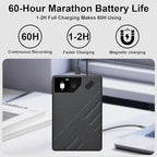 Ai Voice Recorder, Note Voice to Text Recorder W/Magnetic Case, App Control, Transcribe & Summarize with by Chatgpt, Support 112 Languages, 64GB Memory, Audio Recorder for Lectures, Meetings, Calls