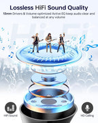 Wireless Earbuds Bluetooth 5.3 Ear Buds, Bluetooth Headphones with LED Display Charging Case, 40Hrs Playtime Stereo Sound, IPX7 Waterproof in-Ear Earphones with Mic for Phone Tablet Sports, Charcoal