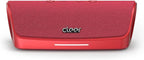 Cleer Scene Wireless Bluetooth Speaker, Stereo Wireless Pairing, Waterproof IPX7, 12Hrs Play time, Deep Bass, Built-in Mic, Powerful Portable Speakers, for Outdoor & Party, Home,Red