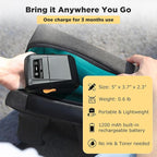 SUPVAN T50M Pro Bluetooth Label Maker Machine with 4 Tapes, Wide Waterproof Label, Versatile App with 40 Fonts and 650+ Icons, Inkless Labeler for Home, Kitchen, School, Office Organization, Black