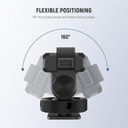NEEWER Mount Adapter Compatible with DJI Osmo 360 / Action 5 Pro/4/3, Metal Magnetic Quick Release Action Camera Adapter Mount with 160° Tilt, Cold Shoe, 1/4" Thread, AC012