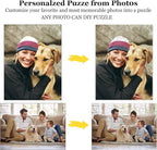 Custom Puzzle 120/200/300/500/1000/1500 Pieces, Personalized Puzzle from Your Own Photos, Customized Picture Jigsaw Puzzle Gift for Christmas Wedding Birthday Family