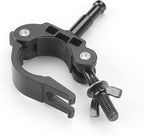 PHOCUS Half Coupler Clamp with 5/8" Baby Pin, Heavy Duty Truss Clamp on Round Tube for Supporting Photography Video Light Studio LED Ring Light (Clamp Range: 40-50mm)