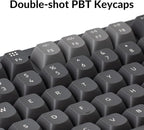 Keychron Q1 RGB Wired Custom Mechanical Keyboard Knob Version, 75% Layout QMK/VIA Programmable with Hot-swappable Gateron G Pro Red Switch Double Gasket Compatible with Mac Windows Linux (Grey)