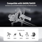NEEWER Mount Adapter for RS3 Pro & RS4 Pro, Arca Type Quick Release Plate with NATO Rail Compatible with SmallRig Shoulder Rig V Mount Battery DJI RS 3 PRO RS 4 PRO Gimbal Stabilizer, GA030P