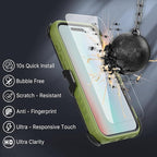 M MYBAT PRO for iPhone Air Case with Belt Clip Holster,[Compatible with Magsafe] w/Screen Protector,Anti-Drop,Shockproof,w 360°Rotating Kickstand,Heavy Duty Protection (Army Green)