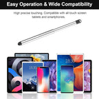 Stylus Pens with Pen Slot for Touch Screens, High Precision Capacitive Universal Stylus for iPad iPhone Tablets Samsung Galaxy All Touch Screen Devices (Purple)