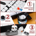 YIMAGUJRX RUNJRX Switch Lube Kit GPL 205G0 0.53oz/15g, Switch Opener for MX Cherry Akko Panda Kailh Switch,Lube Brush for Keyboard Switches