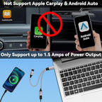 2025 Upgraded,USB Splitter 1 in 2 Out Cable,Double USB Port Extender Power Split Adapter,Data & Charger Cord Extension Adapter Cable-25 CM (Data and for Charging but Wouldn't Work for CarPlay