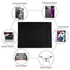 Anti Static Mat Includes ESD Wristband and Grounding Wire and Grounding Plug for Electronics Repair, Premium Heat Resistant ESD Safe Soldering Mat (17.7" x 13.6")