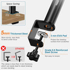 Set of 2 Studio Monitor Stands Desktop Clamp Speaker Stands Against The Wall