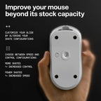 Wallhack PTFE Dot Mouse Skates | Premium Universal Skates for Gaming Mice | Ultra-Smooth Glide on Cloth & Glass Pads | Customize Speed & Control | Fast, Easy to Apply | Black 7mm x 7mm
