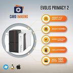 Evolis Primacy 2 Dual-Sided ID Card Printer & Supplies Bundle Badge Machine (PM2-0025-A).