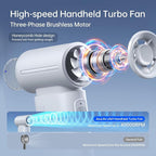 JISULIFE Portable Handheld Fan Life9, Turbo Power High Speed Air [12H Max Cooling Time], 5 Gear Wind, 3600mAh Rechargeable, Mini Pocket Design, Personal Fan for Travel Concerts Camping Makeup - Grey