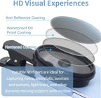 52MM Circular Polarizer Filter for Phone, Clip-on CPL Phone Camera Lens Filter Compatible with iPhone 16 15 14 13 and Other Smart Phones, Ultra Slim Multi-Coated CPL Lens Filter with Case