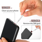 SIM Card Removal Pin, 15 Pcs SIM Card Tray Removal Tool Watch Chain Link Remover Pin Tools Smartphone Ejector Pins Needle Remover for All Models Cell Phone Ejector Opener