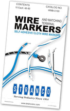 Premium Wire Marker Book for Cable Management, Vinyl-Coated, High-Tack Adhesive, Electric Panel Wire Label Stickers - 10 Pages, 1 Book, Numbered 46-90 (Pack of 1)