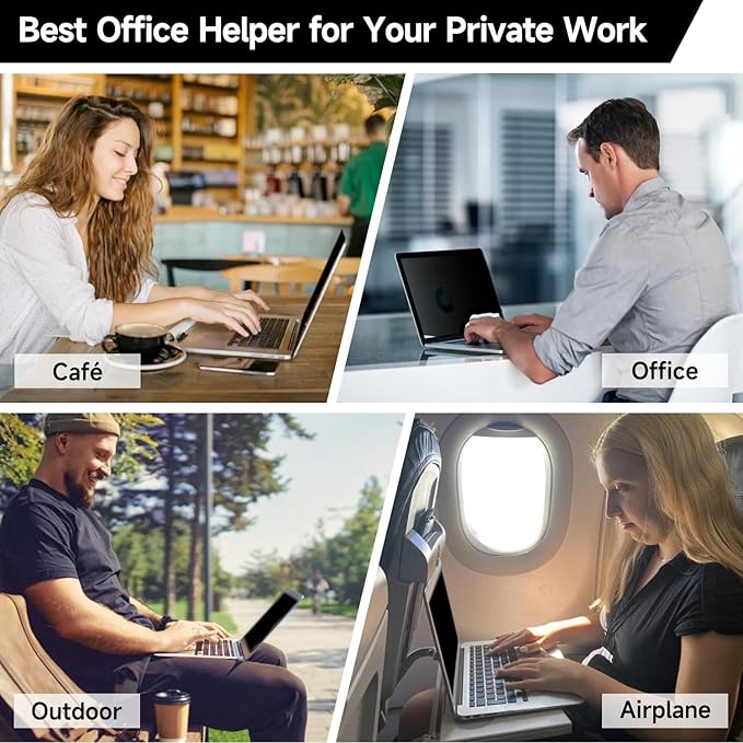 2 Pack Laptop Privacy Screen 15.6 Inch (1920x1080) Display, Anti Blue Light Glare Anti Scratch Computer Privacy Shield for 15.6" Hp Lenovo Dell Acer Asus Samsung Portable Monitor