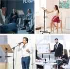 Lectern Podium Stand with Storage Platform, Height Adjustable Mobile Steady Standing Design, Multi-Purpose Tabletop for Speech, Lecture, Church, Reading or Laptop Desk