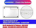 Compatible with MacBook Air 13 Inch Case 2017 2016 2015 2014 2013 2012 2011 2010 Release A1466/A1369, Plastic Hard Shell Case & Keyboard Cover & Screen Protector - Kanagawa Japan Wave