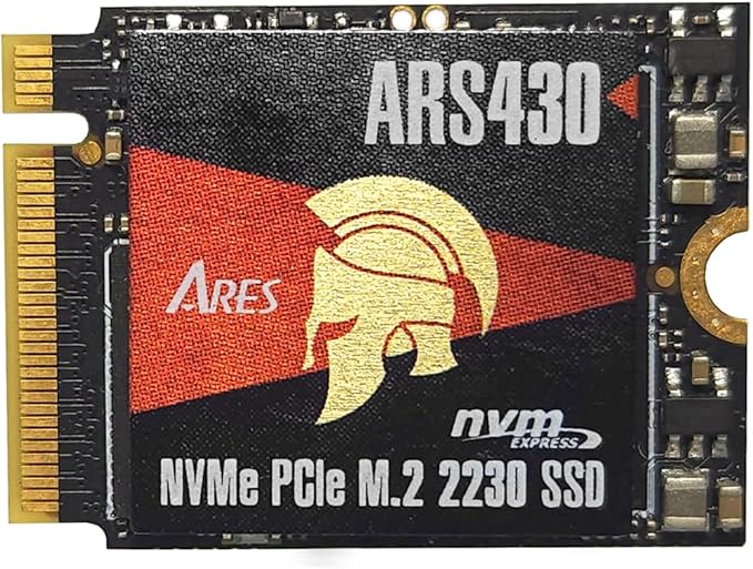 DATO M.2 2230 SSD 1TB, PCIe Gen 4x4 NVMe Internal Solid State Drive with Aluminum Heatsink, Compatible with Steam Deck, ROG Ally, Surface Pro, Mini PCs, Ultrabook, Up to 5000/3200 MB/s - ARES ARS430