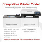 Remanufactured for Canon 055 055H with Display Capacity Chip Replacement for Canon 055 Toner Cartridge Set for Canon Color ImageClass MF743Cdw MF741Cdw MF745Cdw MF746Cdw Printer (4 Pcak)