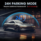 4K WiFi Rear View Mirror Camera 10’’ Mirror Dash Cam Front and Rear w Super Night Vision Dash Cam Mirror w 64G TF Card WiFi App Loop Recording G Sensor Waterproof Reversing Camera