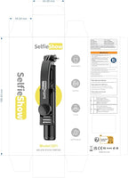 SelfieShow Selfie Stick, Extendable Selfie Stick Tripod with Wireless Remote and Tripod Stand, Portable, Lightweight, Compatible with iPhone 15 14 13 12 Pro Xs Max X 8Plus, Samsung Smartphone and More