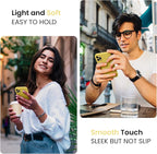 FireNova for iPhone 14 Pro Case, Silicone Upgraded [Camera Protection] Phone Case with [2 Screen Protectors], Soft Anti-Scratch Microfiber Lining Inside, 6.1 inch, Yellow