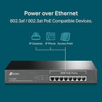 TP-Link 8 Port Gigabit PoE Switch | 8 PoE+ Ports @126W | Plug & Play | Limited Lifetime Protection | Desktop/ Rackmount | Prioritized Power Supply | Sturdy Metal | Shielded Ports (TL-SG1008MP)