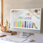 Allinside Silicone Keyboard Cover for iMac Magic Keyboard A2449/A2450, Protective Skin for iMac 24" Wireless Keyboard Released in 2021, US Layout, Transparent