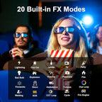 GVM 800D RGB LED Video Light, 2026 Upgraded Panel Light with Optical Len & 6X Brighter (19500 Lux/0.5m), 3200K-5600K Bi-Color, 20 Scene Modes & CRI97+, Studio Lights, Photography Lighting, 1-Pack