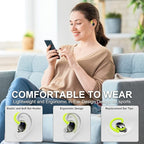 Wireless Earbud, Bluetooth 5.4 Headphones IP7 Waterproof for Sport, 48H Running Wireless Earphones with ENC Noise Cancelling Mic, Deep Bass Over Ear bud with Earhooks for Android, iOS, Workout, Green