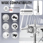 C Stand with Boom Arm Professional Heavy Duty Light Stand with 10.8ft Vertical Pole, C-Stand with 4.2ft Boom Arm, Adjustable Base for Studio Equipment