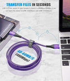 sweguard USB Type C Charger Cable [3-Pack,10ft+6.6ft+3.3ft] iPhone 16 Charger Nylon Braided Cord for iPhone 16 15 Pro Max Plus Samsung Galaxy S24 S23 S22 S21 S20 S10 Note 20 10 A54 Pixel LG Moto PS5