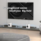 Ortizan C7 Dual-Mode 2.0 Studio Monitors, Active Monitor Speakers for Near Field Music Production, Bluetooth 5.3 Wireless Computer PC Monitor Gaming Bookshelf Speakers(Pair, White)