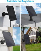 5W Solar Panel Compatible with Blink Outdoor 4(4th Gen)/Blink Outdoor(3rd Gen) XT3 & Blink XT2/XT Camera, Blink Solar Panel Charger with 13.1ft Cable Rubber Plug, IP65 Waterproof, Secure Mount, 3 Pack