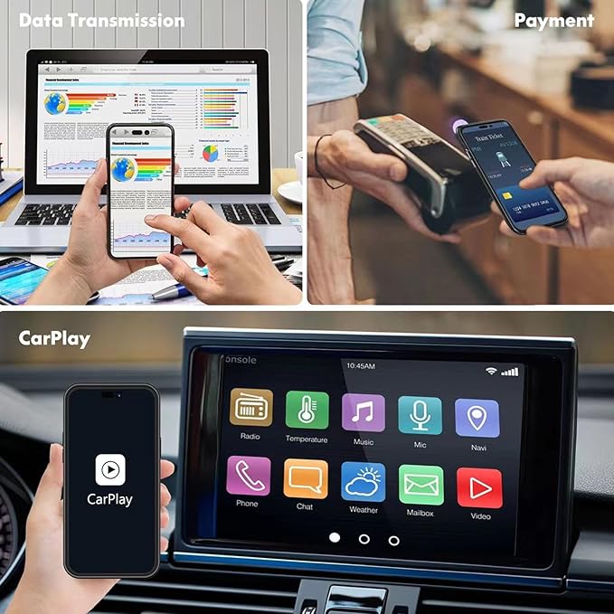 Battery Case for iPhone Air,Upgraded 12000mAh Rechargeable Portable Charging Case with Wireless Charging Compatible for iPhone 17 Air (6.5 inch) with Carplay Extended Battery Pack Charger Case (Black)