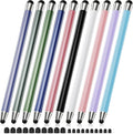 Stylus Pen for Touchscreen 10Pcs, 2-in-1 High Sensitivity & Precision Stylists pens, Stylus Pen for iPad/iPhone/Samsung/Android Tablets and Universal Capacitive Touch Screen (Colorful)