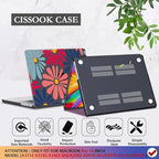 CISSOOK Compatible with MacBook Pro 14 inch 2025 2024-2021 Release M4 M3 M2 M1 Chip A3112 A3185 A3401 A2918 A2992 A2779 A2442l, Hard Shell Case with Keyboard Cover&Screen Protector, Daisy Flowers