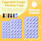 Anteel MAX Silicone Suction Phone Case Adhesive Mount, Upgraded Super Strong Grip, Durable, Easy to Use, Hands-Free Sticky Phone Holder for Selfies, Tiktok Videos, 2.56"x3.94" (Light Pink)
