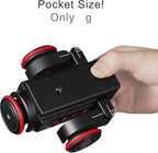 EACHSHOT Motorized Dolly Car, 3-Wheels Wireless Electric Track Rail Slider Video Camera Dolly Car with Remote Control, Compatible with DSLR Camera, Camcorder, for GoPro, iPhone, and Android Smartphone