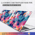 CISSOOK Compatible with MacBook Air 13 inch Case 2021, 2020-2018 Release M1 Chip A2337 A2179 A1932 Retina Display + Touch ID, Plastic Hard Shell &Keyboard Cover& Screen Protector, Muti-Color Painting