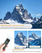 for Canon Wireless Camera Remote Control - Aodelan Rechargeable Shutter Release with OLED Screen for R3/ R10/ M50/ EOS M6 Mark II/R/RP /90D /6D Mark II /R5/T7i/G7 X Mark III;Replaces BR-E1 (Black)