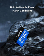 Lexar 512GB Blue Micro SD Card Up to 160MB/s, microSDXC UHS-I Memory Card with SD Adapter, C10, U3, A2, V30, Full HD, 4K UHD, High Speed TF Card