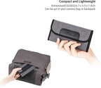JJC 4 Pockets Filter Case for Round Filter Up to 58mm (37mm 40.5mm 43mm 46mm 49mm 52mm 55mm 58mm), Foldout Lens Filter Pouch with Microfiber Cleaning Cloth, Professional Photography Filter Bag